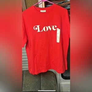Universal Thread Red Love Graphic Tee